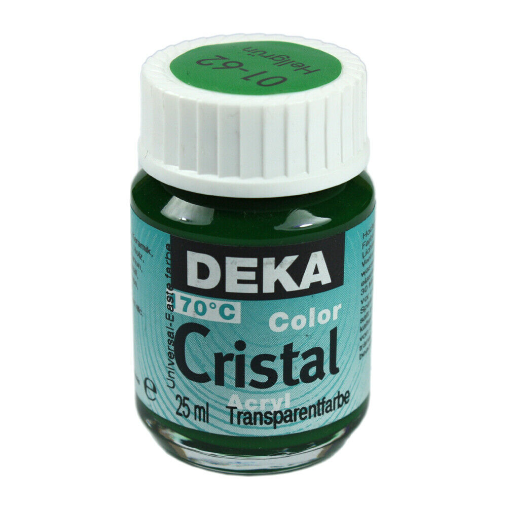 Image of Glasfärg DEKA ColorCristal 25 ml Hellgrün  0162 (6F) 701262 4016785012622