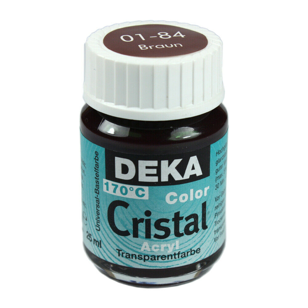 Image of Glasfärg DEKA ColorCristal 25 ml Braun  0184 (6F) 701284 4016785012844