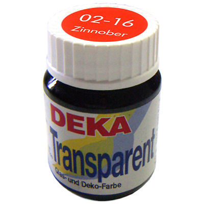 Image of Glasfärg DEKA Transp. 25 ml Zinnober  0216 (6F) 702216 4016785022164