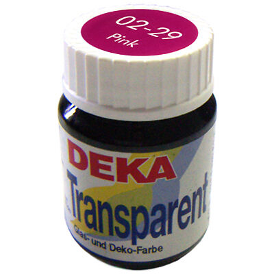 Image of Glasfärg DEKA Transp. 25 ml Pink  0229 (6F) 702229 4016785022294