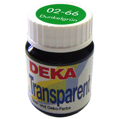 Image of Glasfärg DEKA Transp. 25 ml Mörkgrön  0266 (6F) 702266 4016785022669