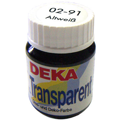 Image of Glasfärg DEKA Transp. 25 ml Antikvit  0291 (6F) 702291 4016785022911