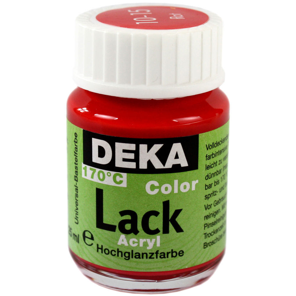 Image of Hobbyfärg DEKA Lack 50 ml Klarröd  1015 (6F) 710415 4016785104150