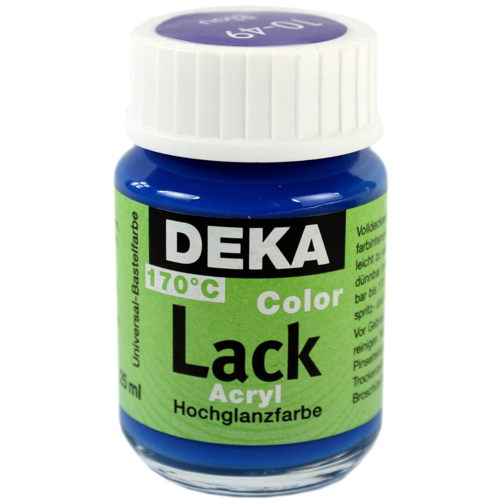 Image of Hobbyfärg DEKA Lack 50 ml Blå  1049 (6F) 710449 4016785104495