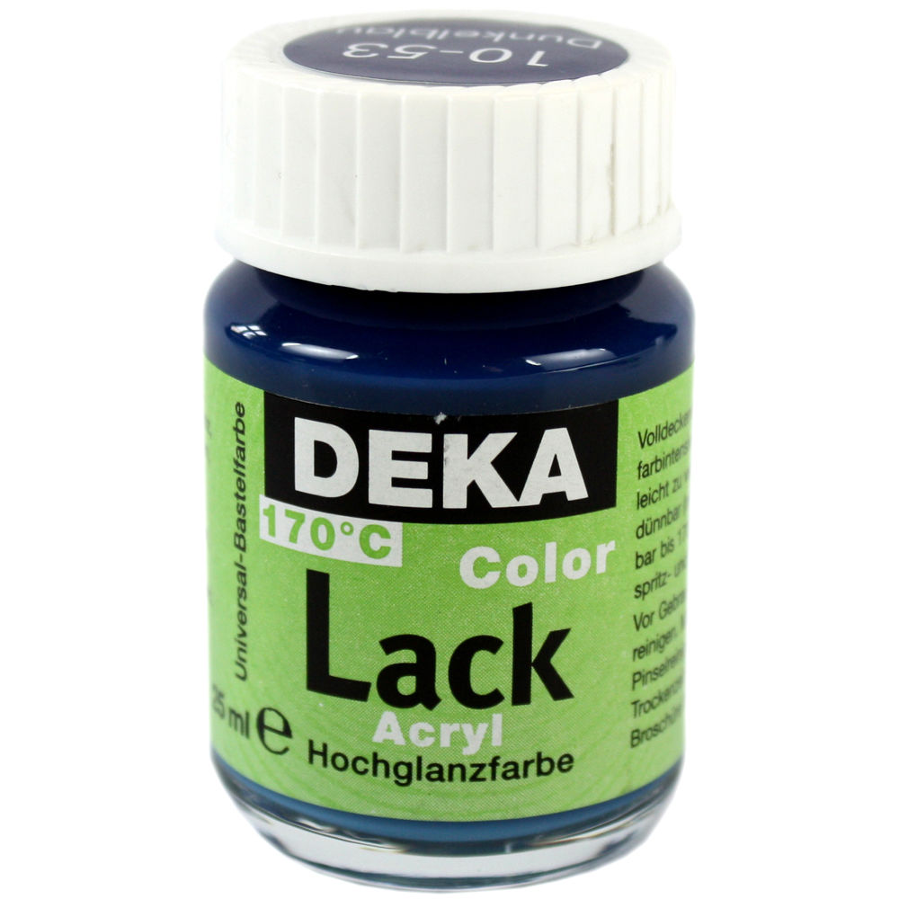 Image of Hobbyfärg DEKA Lack 50 ml Mörkblå  1053 (6F) 710453 4016785104532
