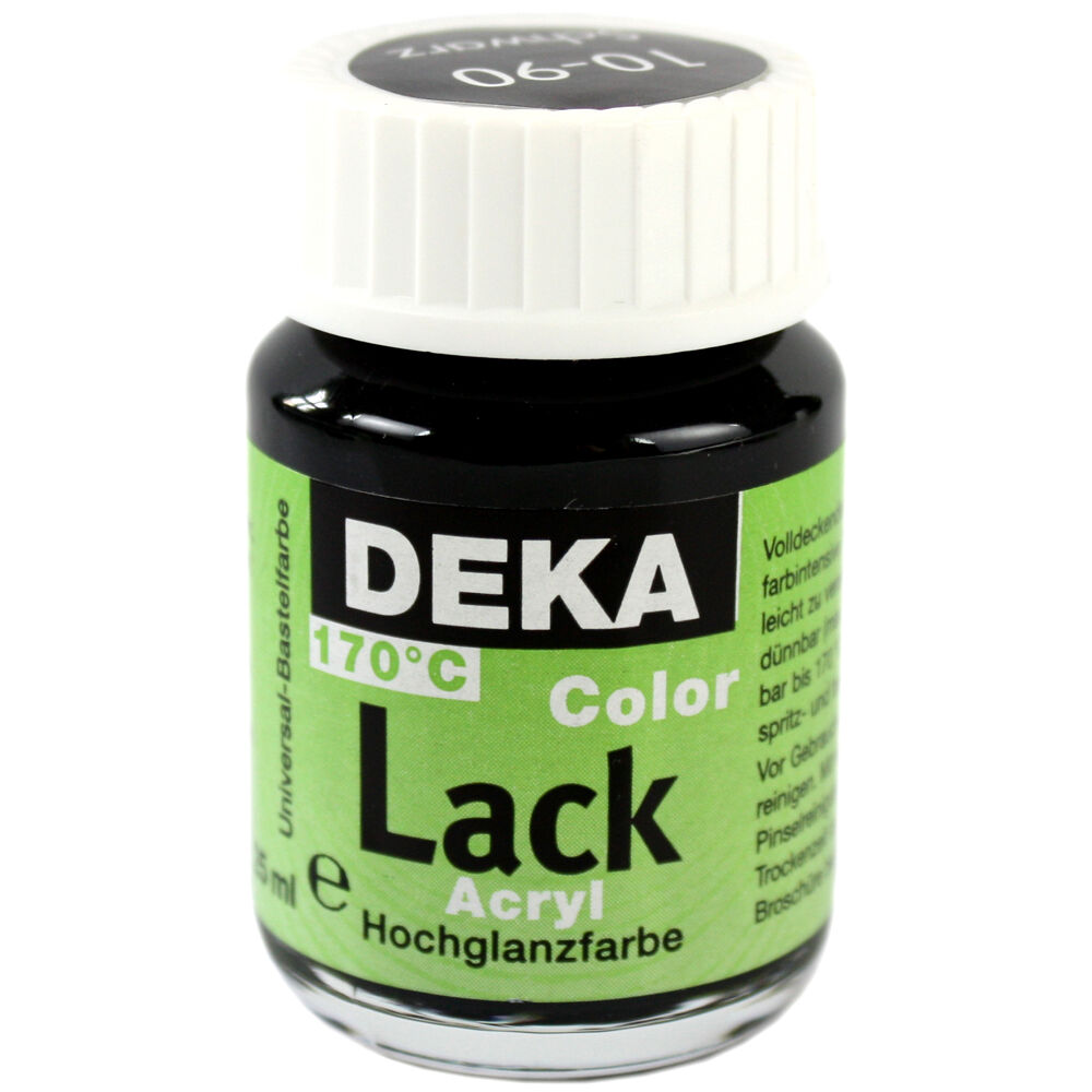 Image of Hobbyfärg DEKA Lack 50 ml Svart  1090 (6F) 710490 4016785104907