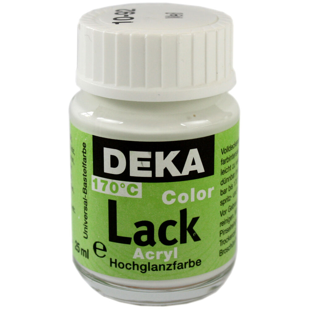 Image of Hobbyfärg DEKA Lack 50 ml Vit  1092 (6F) 710492 4016785104921
