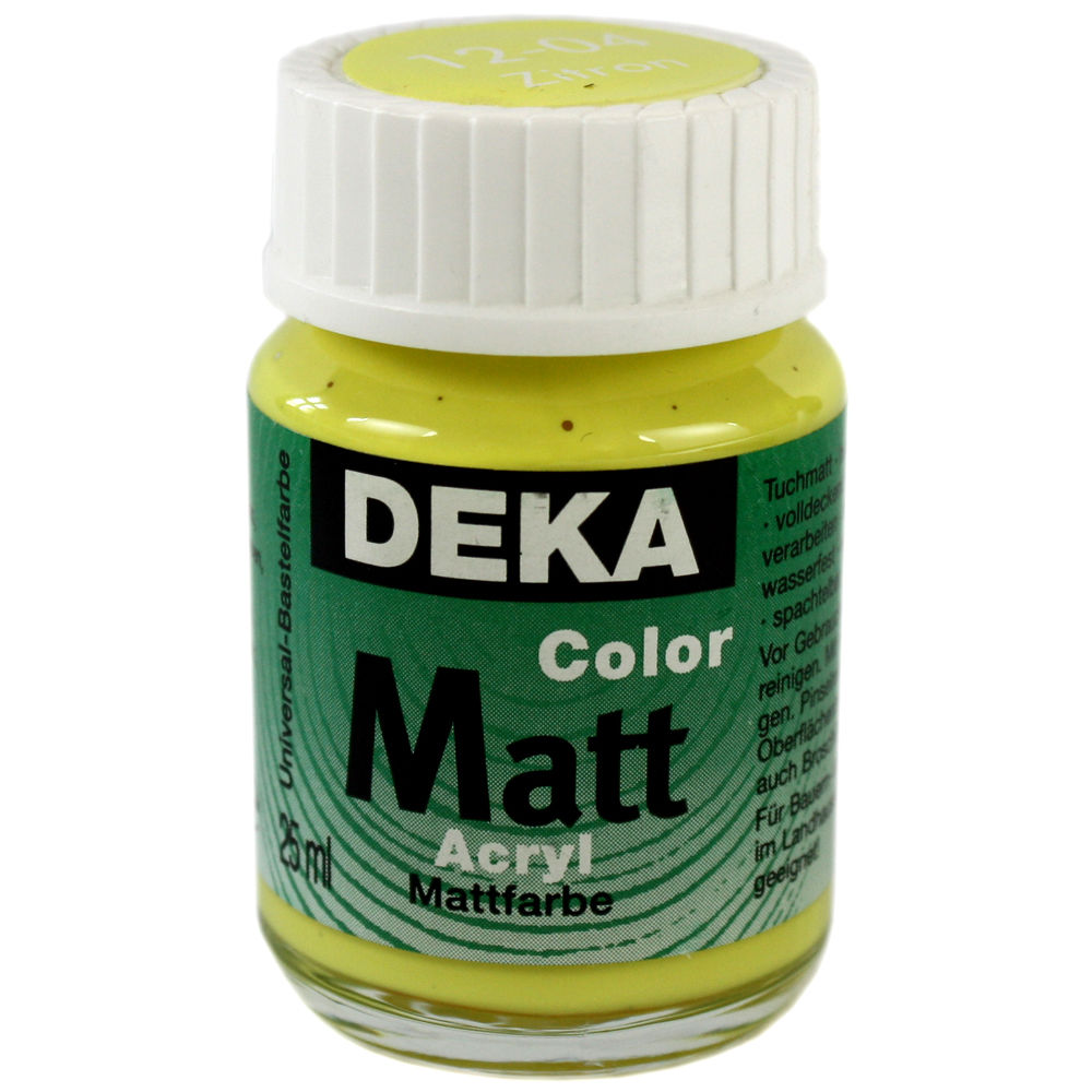 Image of Hobbyfärg DEKA ColorMatt 50 ml Citron  1204 (6F) 712404 4016785124042