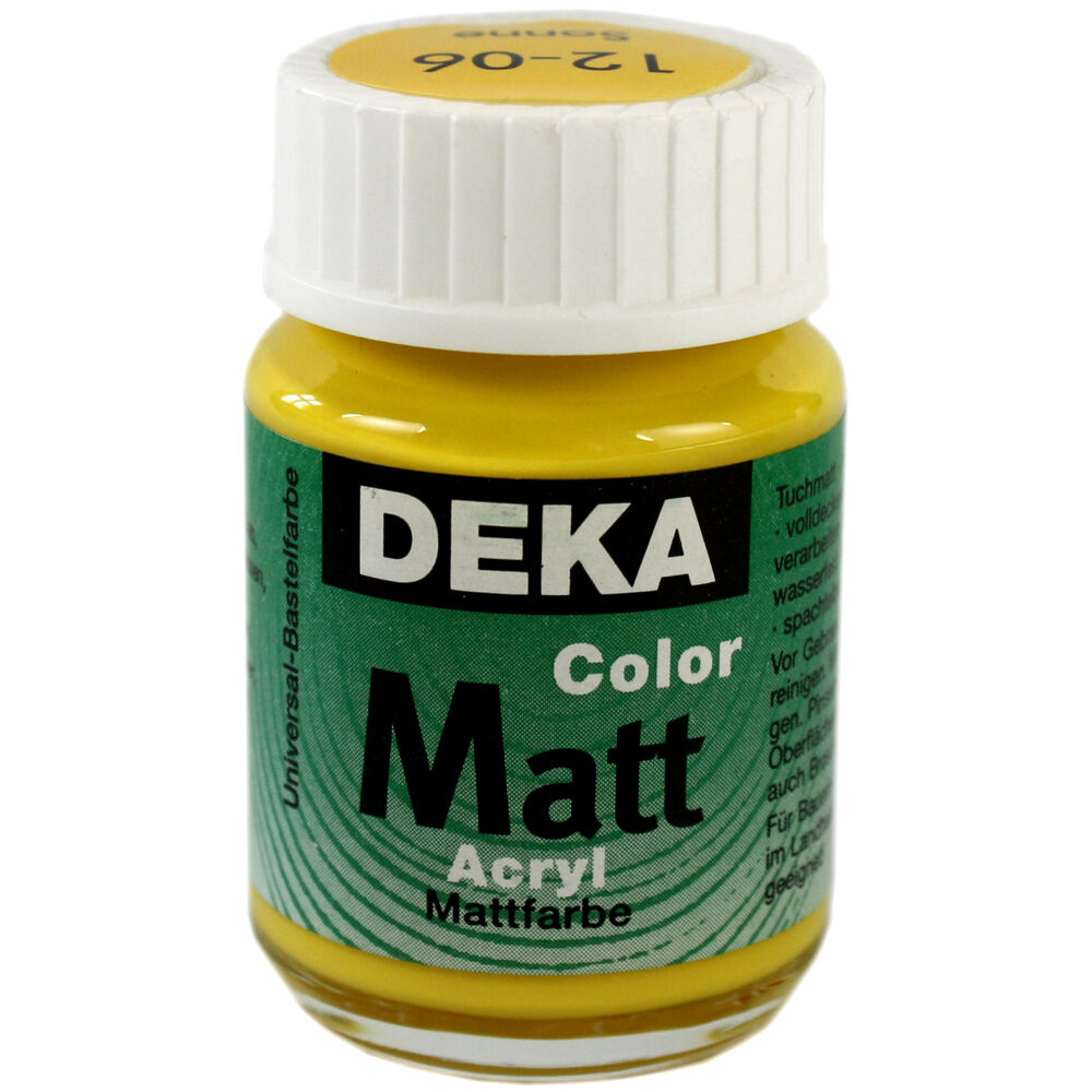 Image of Hobbyfärg DEKA ColorMatt 50 ml Solgul  1206 (6F) 712406 4016785124066