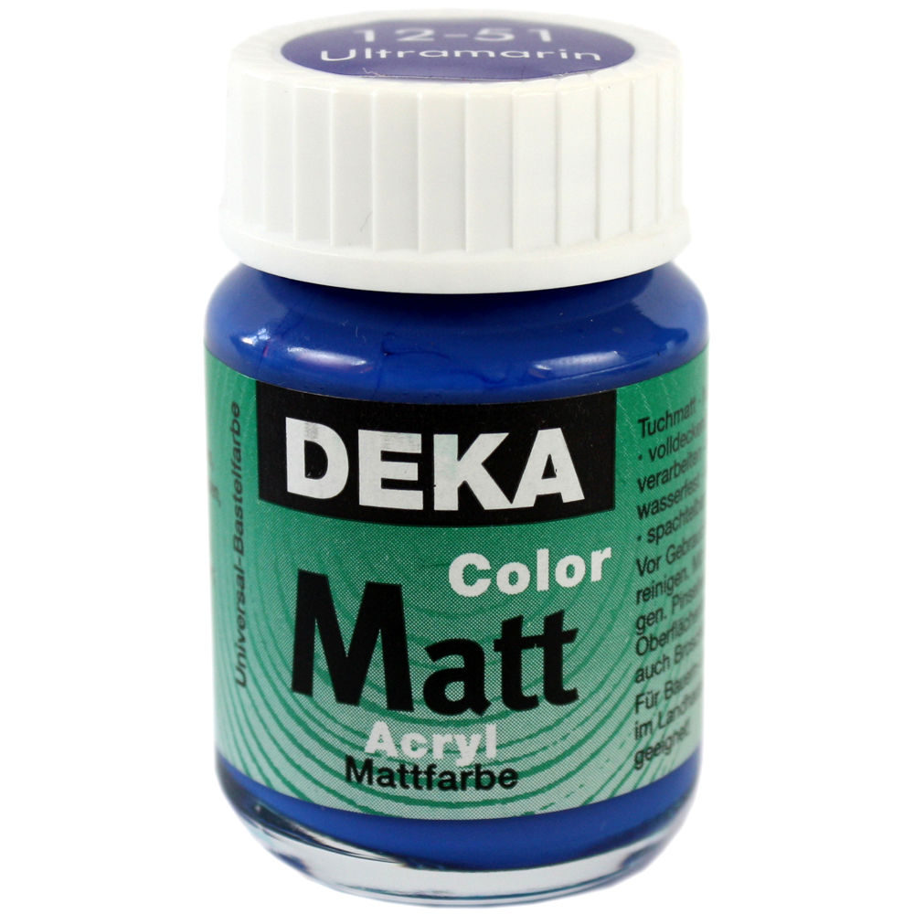 Image of Hobbyfärg DEKA ColorMatt 50 ml Marinblå  1251 (6F) 712451 4016785124516