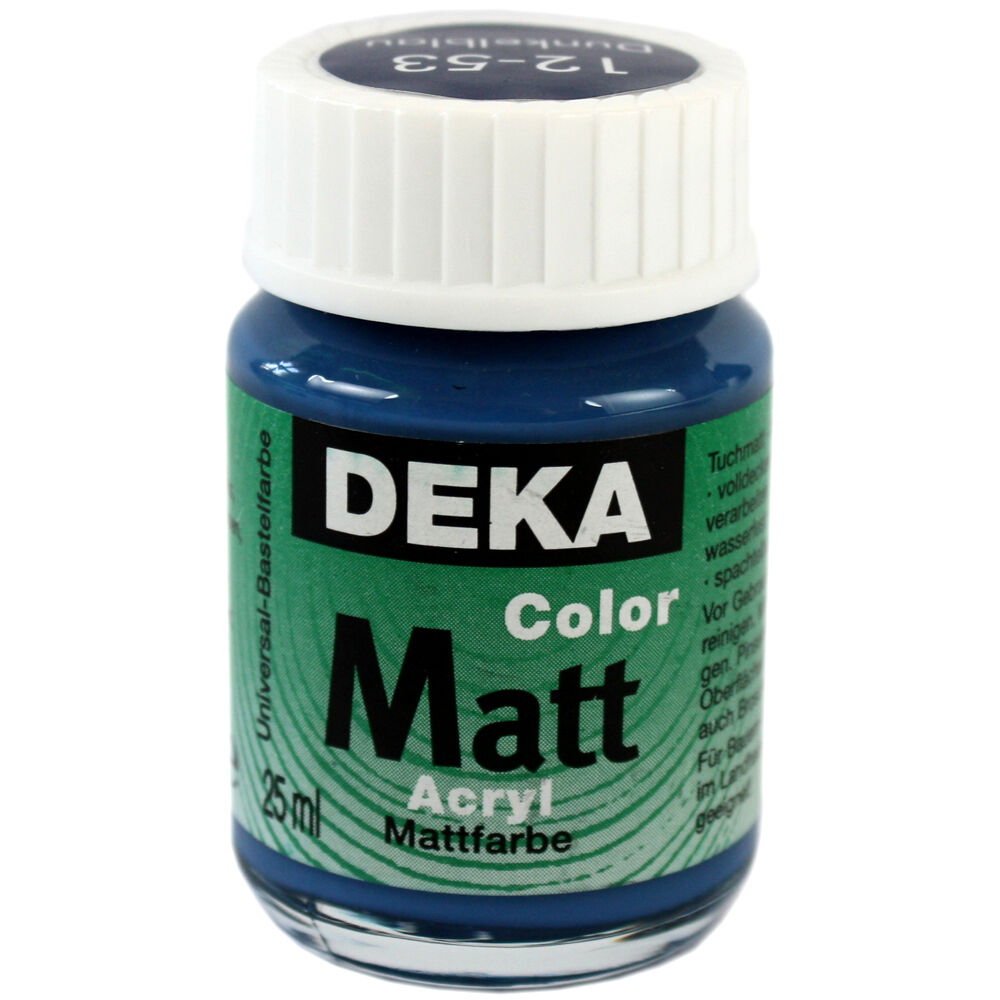 Image of Hobbyfärg DEKA ColorMatt 50 ml Mörkblå  1253 (6F) 712453 4016785124530