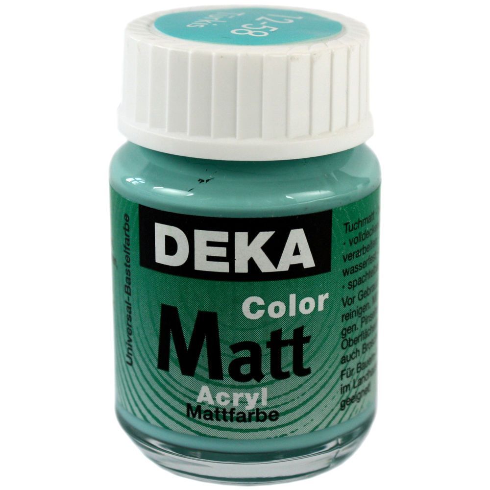 Image of Hobbyfärg DEKA ColorMatt 50 ml Turkos  1258 (6F) 712458 4016785124585