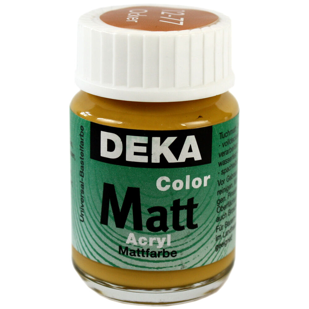 Image of Hobbyfärg DEKA ColorMatt 50 ml Ockra  1277 (6F) 712477 4016785124776