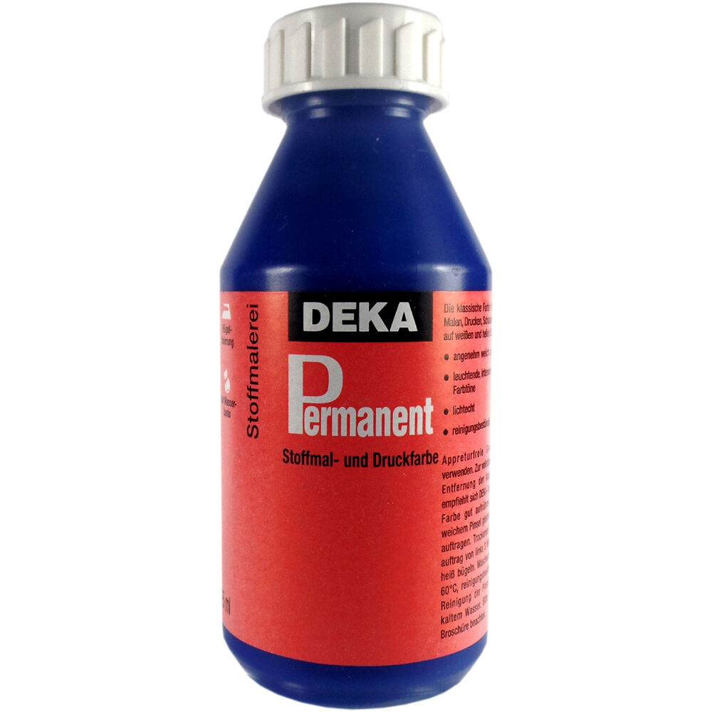 Image of Tygfärg DEKA Perm. 125 ml Blå  2049 720549 4016785205499