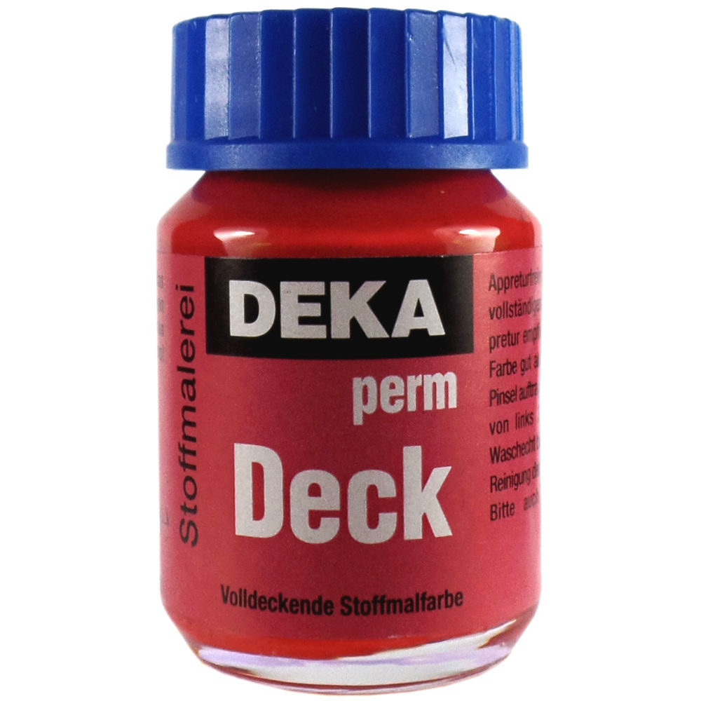 Image of Tygfärg DEKA PermDeck. 25 ml Karminröd  2320 (6F) 723220 4016785232204