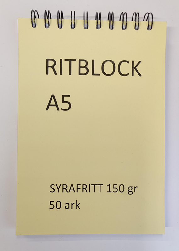 Image of Ritblock Edixon 150g Spiral A5 50 ark 204525 7350006860935