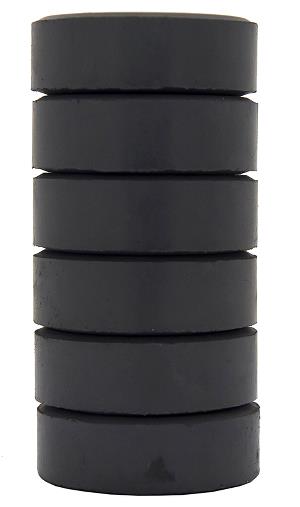 Image of Barnfärg Temperapuck 57x19mm Svart 6-p 2520101 7394311903413