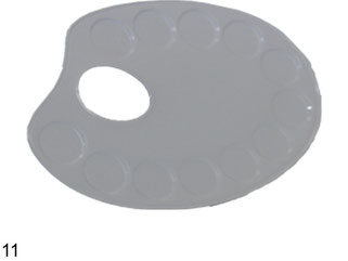 Image of Palett oval. i metall 13x18cm (12F). 931002 7350006861741
