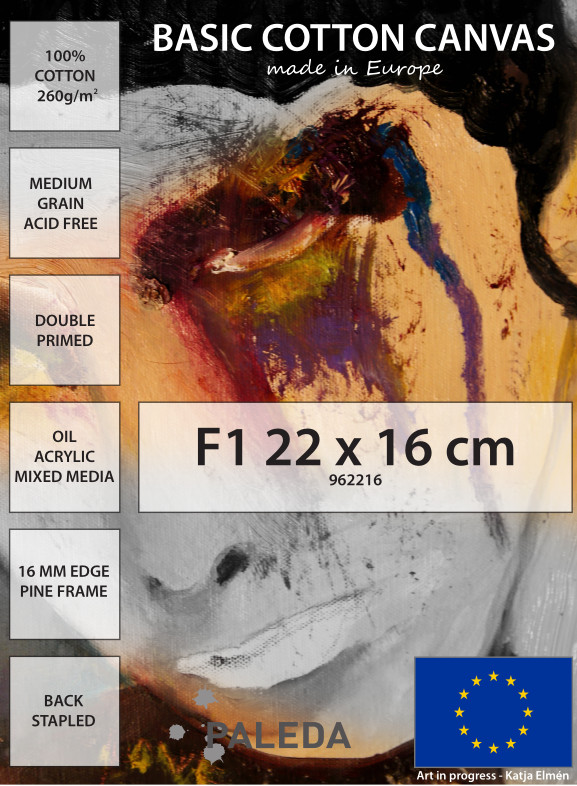 Image of Basic 260g Uppspänd duk F1 22x16cm (6F) 962216 7350006860607