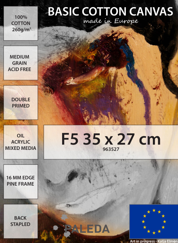 Image of Basic 260g Uppspänd duk F5 35x27cm (6F) 963527 7350006860652