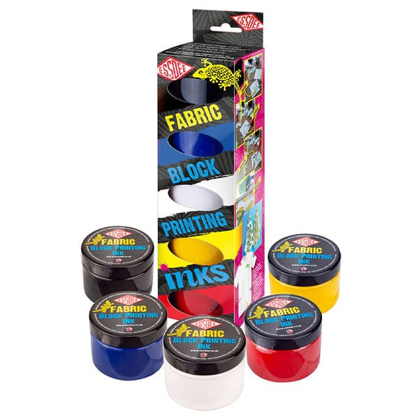 Image of Linoset, Fabric Lino Printing colour 5x100ml FABI/A5 184279 5060127184279