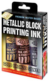 Image of Linofärgset, Block Printing Ink Metallic 3x100ml 184194 5060127184194