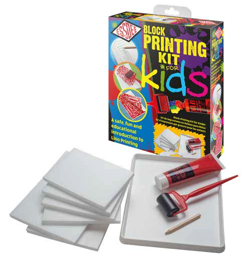 Image of Linoset, Block Printing Kit for Kids P6K4K 183944 5060127183944