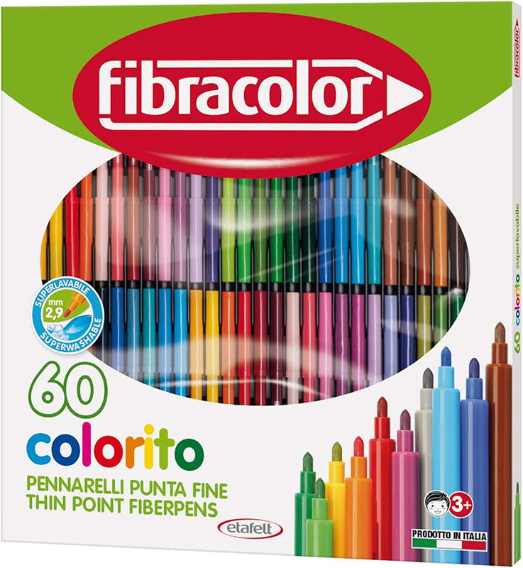 Image of Fiberpennset Fibracolor Colorito 60-set 1000029 8008621000029