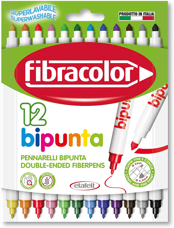 Image of Fiberpennset Fibracolor Bipunta 12-set (12F) 1000067 8008621000067
