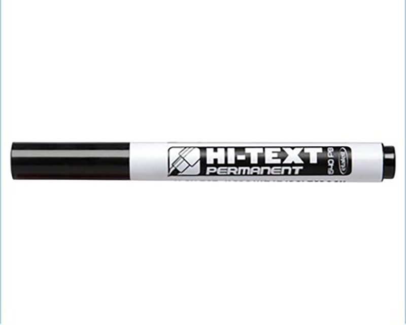 Image of Märkpenna HI-TEXT 640 Permanent Bullet Tip Black 12-p 1000562 8008621000562