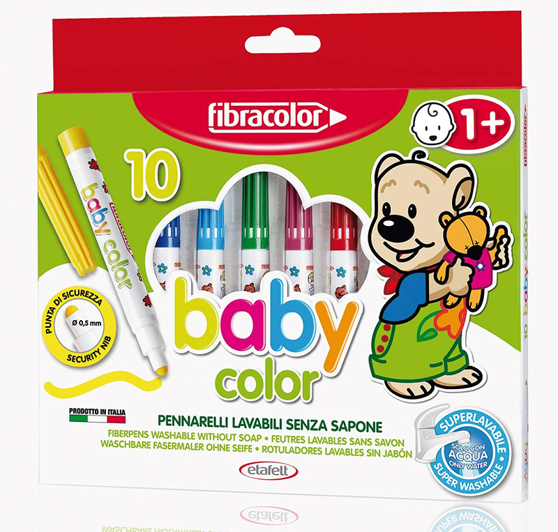 Image of Fiberpennset Fibracolor Baby Color 10-set (12F) 1+ 1001118 8008621001118