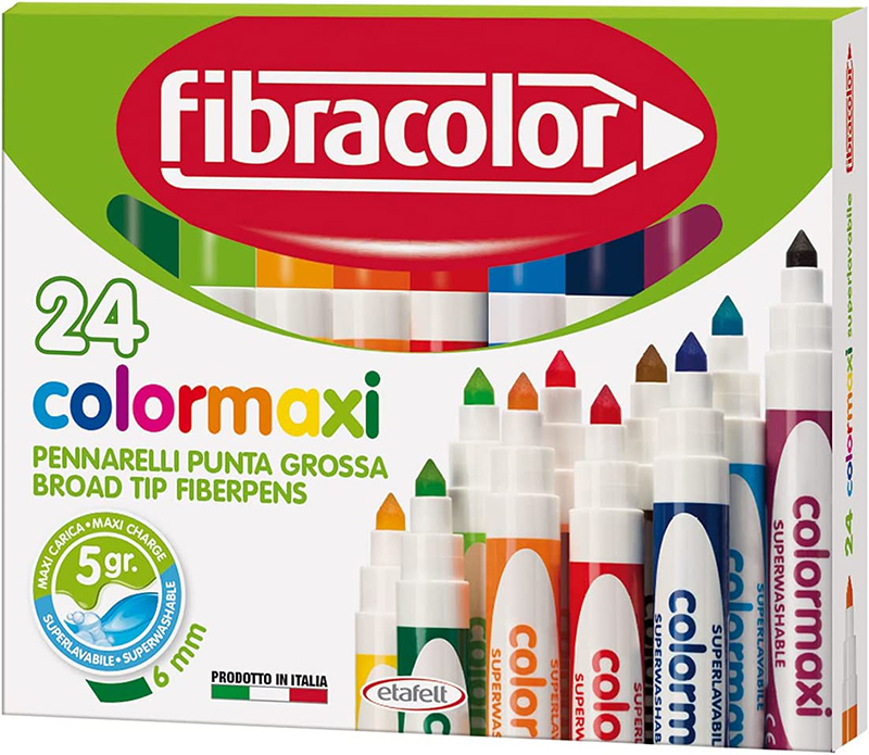 Image of Fiberpennset Fibracolor Colormaxi 24-set (6F) 1001330 8008621001330