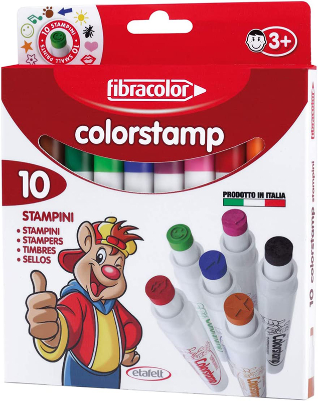 Image of Stämpelpennset Fibracolor Colorstamp 10-set (12F) 3+ 1001491 8008621001491