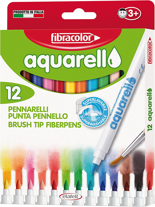 Image of Fiberpennset Fibracolor Aquarello 12-set 1016877 8008621016877