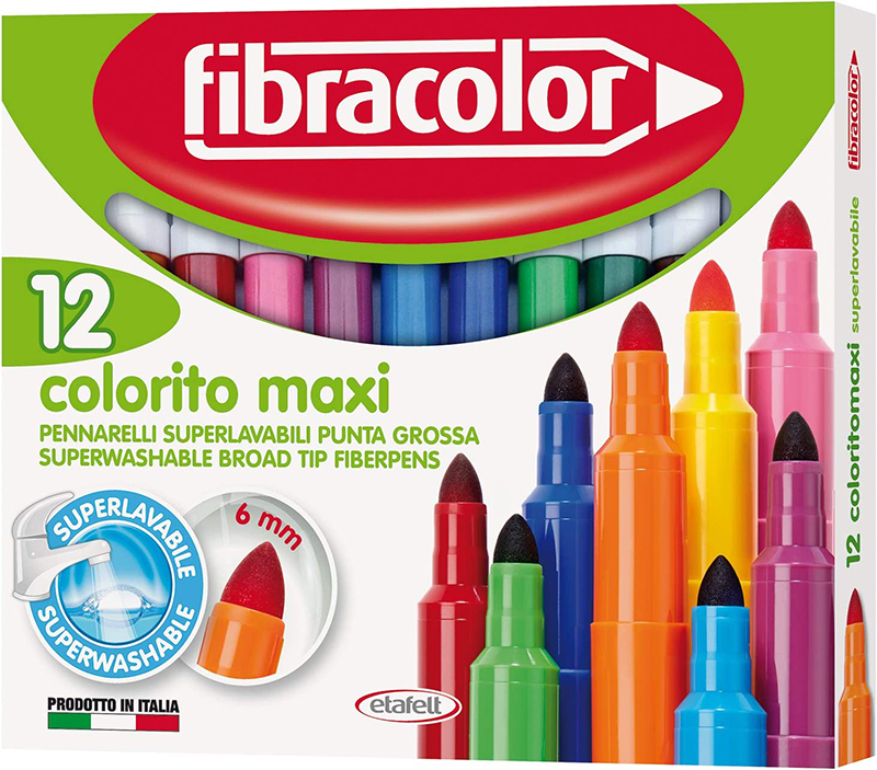 Image of Fiberpennset Fibracolor Colorito MAXI 12-set (12F) 1018178 8008621018178