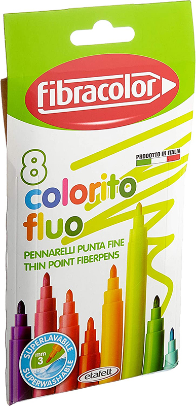 Image of Fiberpennset Fibracolor Colorito Fluol 8-set (12F) 1024599 8008621024599