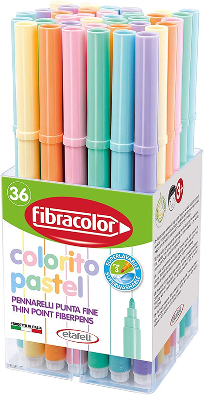 Image of Fiberpennset Fibracolor Colorito Pastel 36-set 1025794 8008621025794