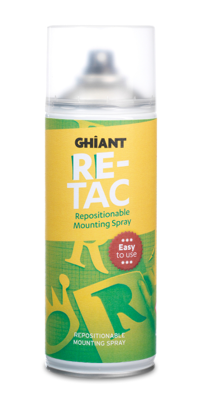 Image of LimSpray Ghiant  Re-Tac Flyttbar 400ml. (12F) 610031 5412966200014
