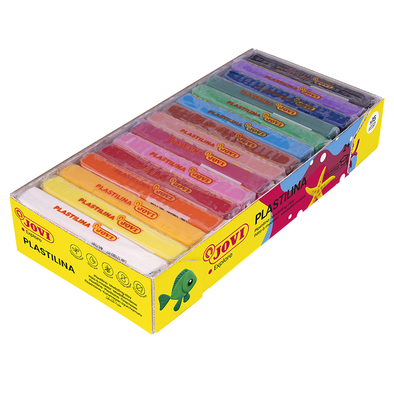 Image of Lerset JOVI Plastilina. Box 15 Bars 150Gr. ass. 71 S 2+ (4F) 7002530 8412027002530
