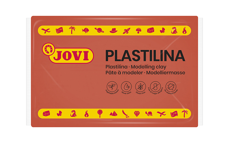Image of Lera JOVI Plastilina (15F) 350Gr. Brown 7209 2+ 7002639 8412027002639