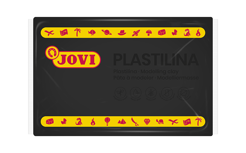 Image of Lera JOVI Plastilina (15F) 350Gr. Black 7215 2+ 7002691 8412027002691