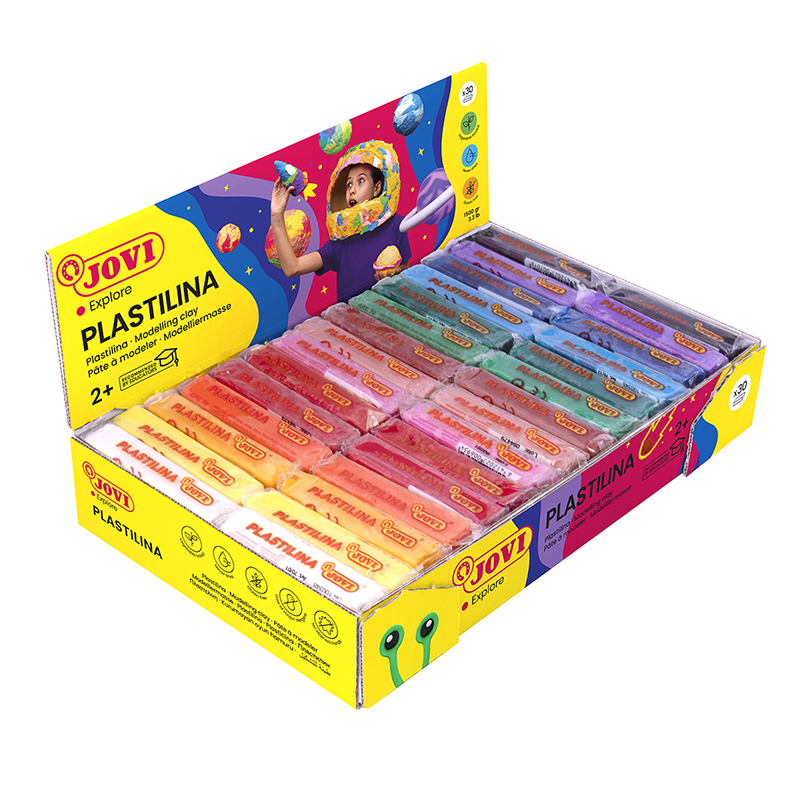 Image of Lerset JOVI Plastilina Box 30 Bars 50Gr. ass. 70 S 2+ (6F) 7002875 8412027002875