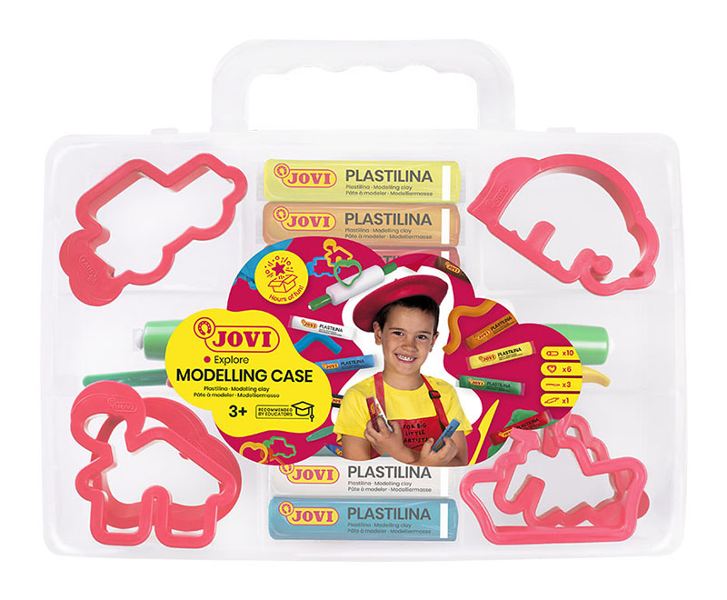 Image of Lerverktyg JOVI Plastilina MODELLING CASE 230 2+ (4F) 7004657 8412027004657
