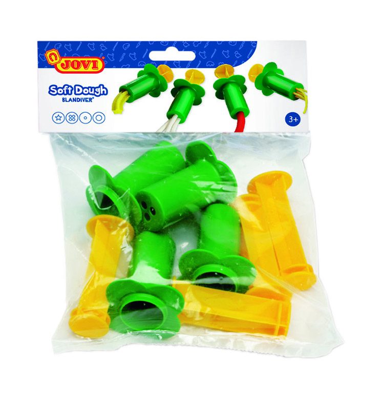 Image of Lerverktyg JOVI SOFT DOUGH 4 MINI-EXTRUDERS 424 3+ (12F) 7005777 8412027005777