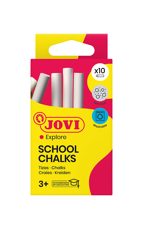 Image of Kritor JOVI CHALKS CLASSCOLOR. BOX WITH 10 WHITE CHALKS 1010 3+ (60F) 7007627 8412027007627