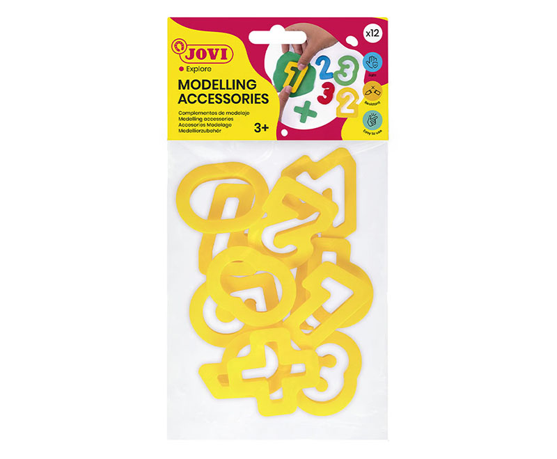Image of Lerverktyg JOVI MODELLING ACC. 11 molds in number shapes 7N3+ (12F) 7024303 8412027024303