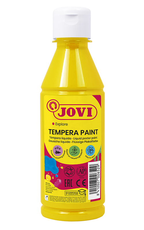 Image of Temperafärg JOVI Poster Paint 250ml Yellow 50202 3+ (12F) 7026529 8412027026529