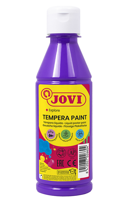 Image of Temperafärg JOVI Poster Paint 250ml Violet 50223 3+ (12F) 7026604 8412027026604