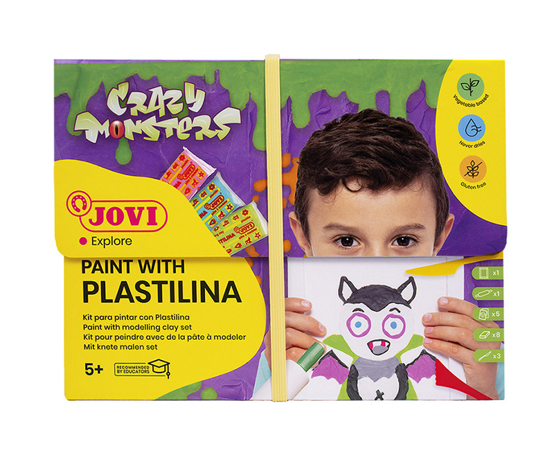 Image of Lerset JOVI Paint with Plastilina crazy monster 26304 2+ (6F) 7032179 8412027032179
