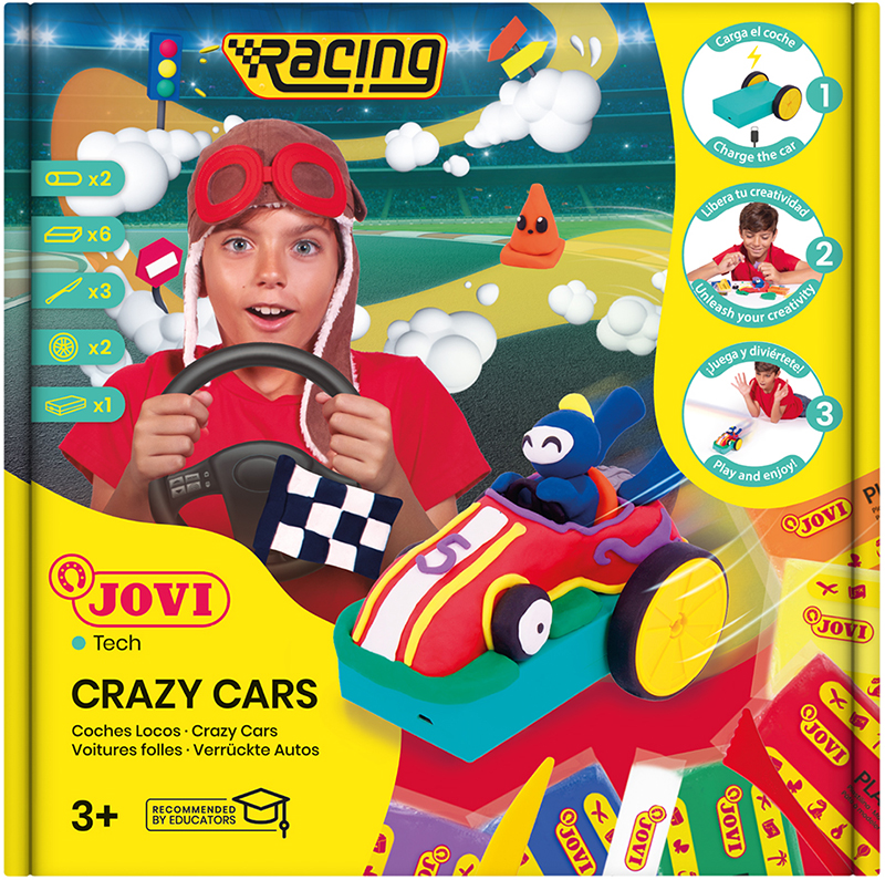 Image of Lerset JOVItech Plastilina crazy cars racing kit JT101 3+ (4F) 7033169 8412027033169